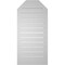 Ekena Millwork Octagonal Top Surface Mount PVC Gable Vent w/ 2"W x 2"P Brickmould Sill Frame, 18"W x 38"H GVPOT18X3803SF - alternate 2